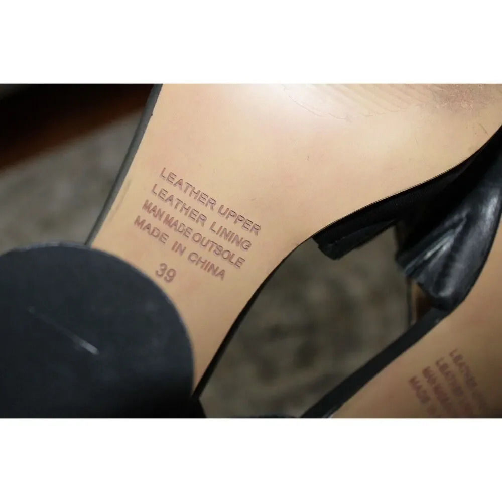 Anthropologie Silent D novaltee d'orsay black leather size 39 - Picture 7 of 9